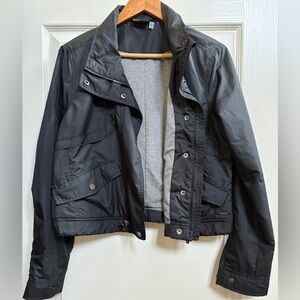 Athleta Women’s Moto Windbreaker, Blk Sz M
